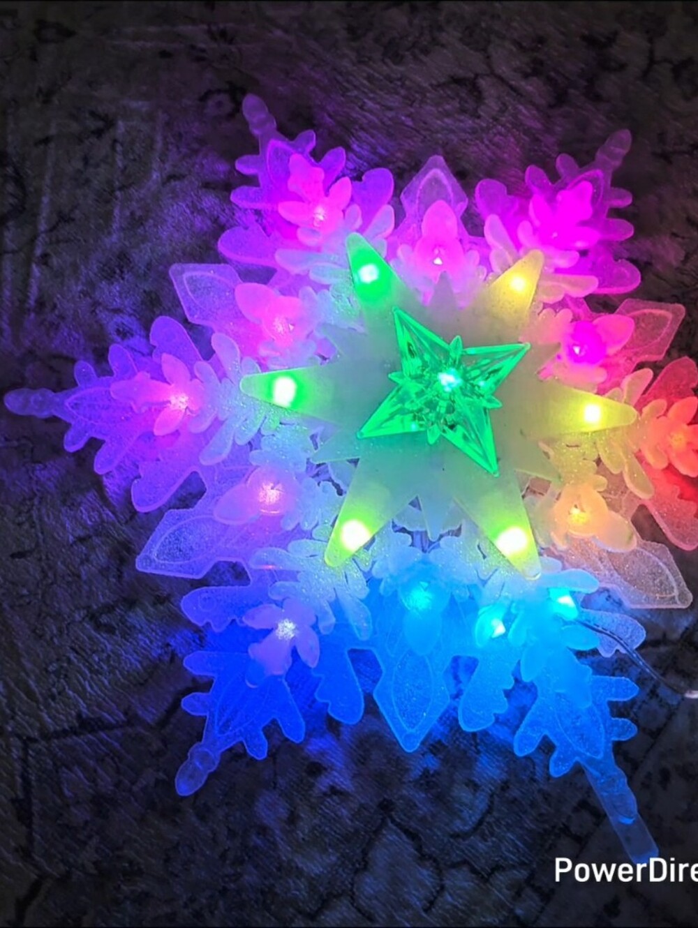 Snowflake Smart LED Lit Tree Topper with Remote - Picture 1 of 10